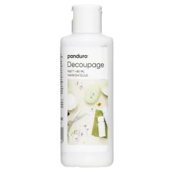 Decoupagelim, mat vandbaseret decoupagelak til papmaché og træ, 80 ml