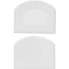Dejskrabere af plast 2-pak, 11,7×9,2 cm store. Tykkelse 0,25 cm