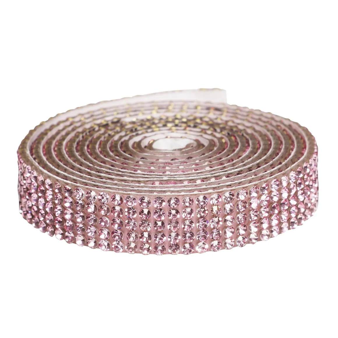 Dekorationsbånd selvklæbende med similisten 1 meter×10 mm rosa