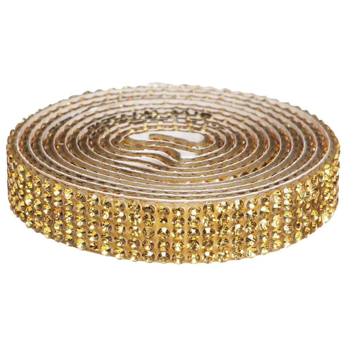 Dekorationsbånd selvklæbende med similisten 1 meter×10 mm guld