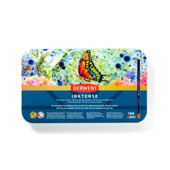 Derwent Inktense 100 akvarelblyanter i metalæske
