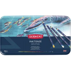 Derwent Inktense 72 akvarelblyanter i metalæske