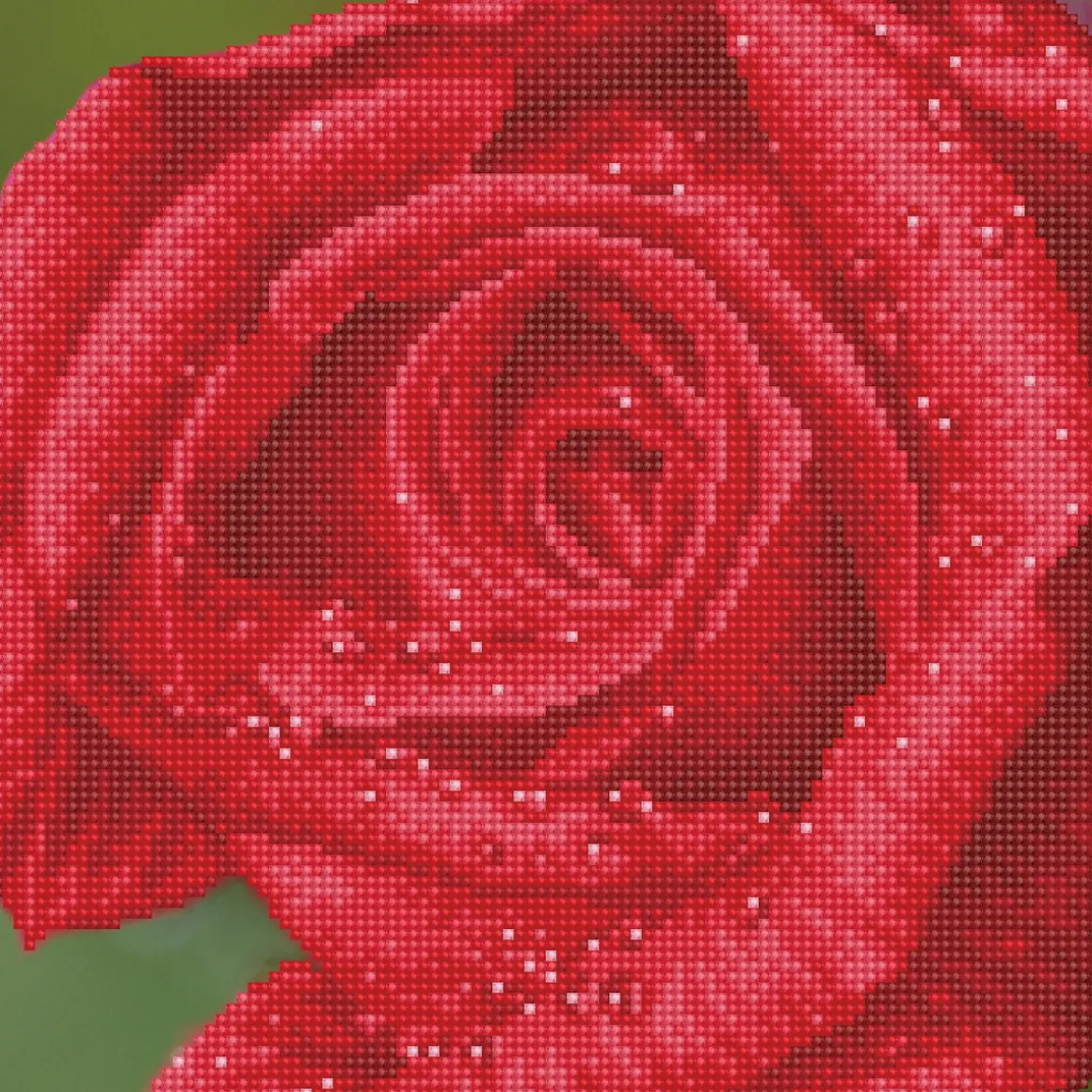 Diamond Dotz Rose Dew – diamond painting, 30,5×30,5 cm, 10449 dotz