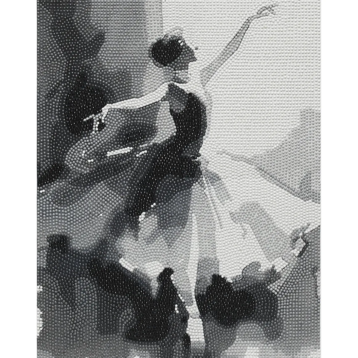 Diamond Painting prima ballerina, 30×40 cm lærred + perler, silikone og pincet
