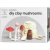 DIY-kit Clay Mushrooms materiale til op til 10 dekorationssvampe i ler