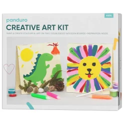 DIY-kit Den lille fernisering – alt til at male 4 smukke små billeder i træ!