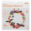 DIY-kit lav en flot halloweenkrans af funky foam og bevægelige øjne! Ø30 cm
