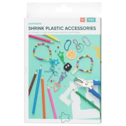 DIY-kit med alt, hvad du skal bruge til at lave charms og vedhæng af krympeplast!