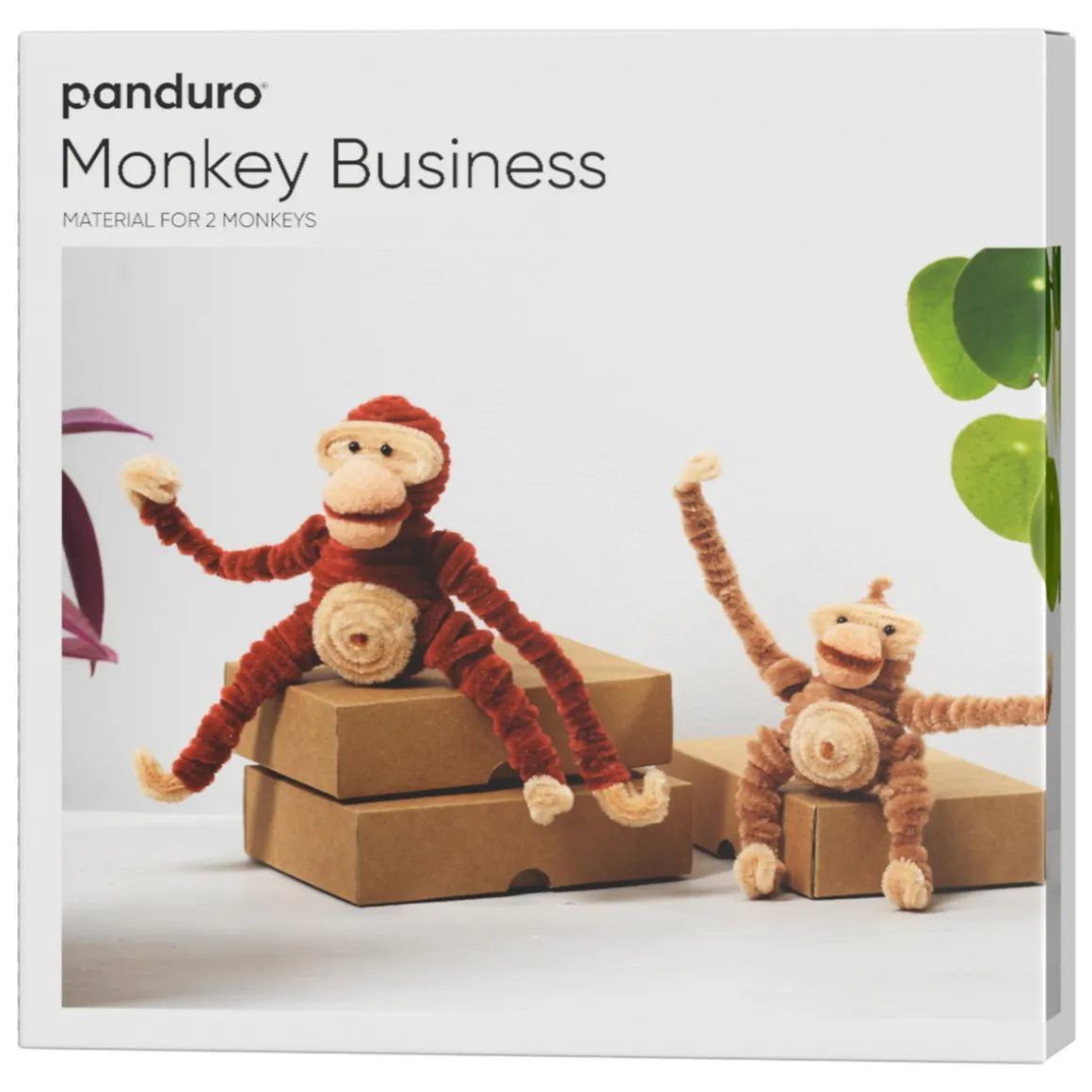DIY-kit Monkey Business – skab to søde dekorations-aber af piberensere!