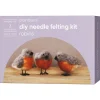 DIY-kit nålefiltede uldfugle – må 3 søde rødkælke flytte ind hos dig?