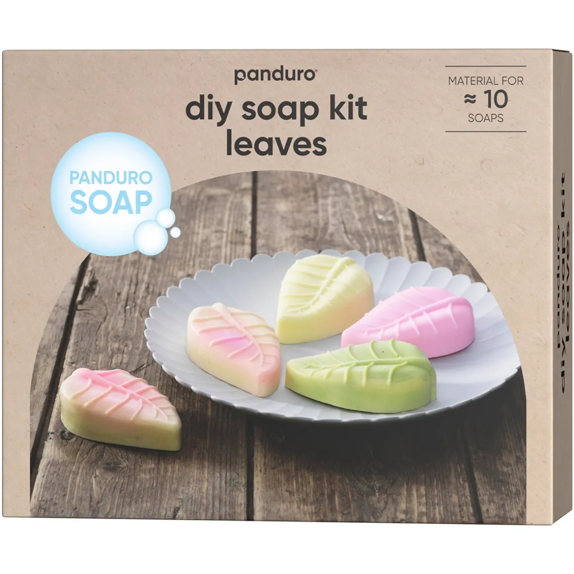 DIY-kit sæbe formet som blade – støb 10 skønne sæber i mange flotte farver