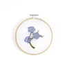 DMC Broderikit Forget Me Not – alt til at brodere en forglemmigej med 3D-effekt, Ø12,5 cm