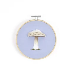 DMC Broderikit Prince Mushroom – alt til at brodere en svamp med 3D-effekt, Ø12,5 cm