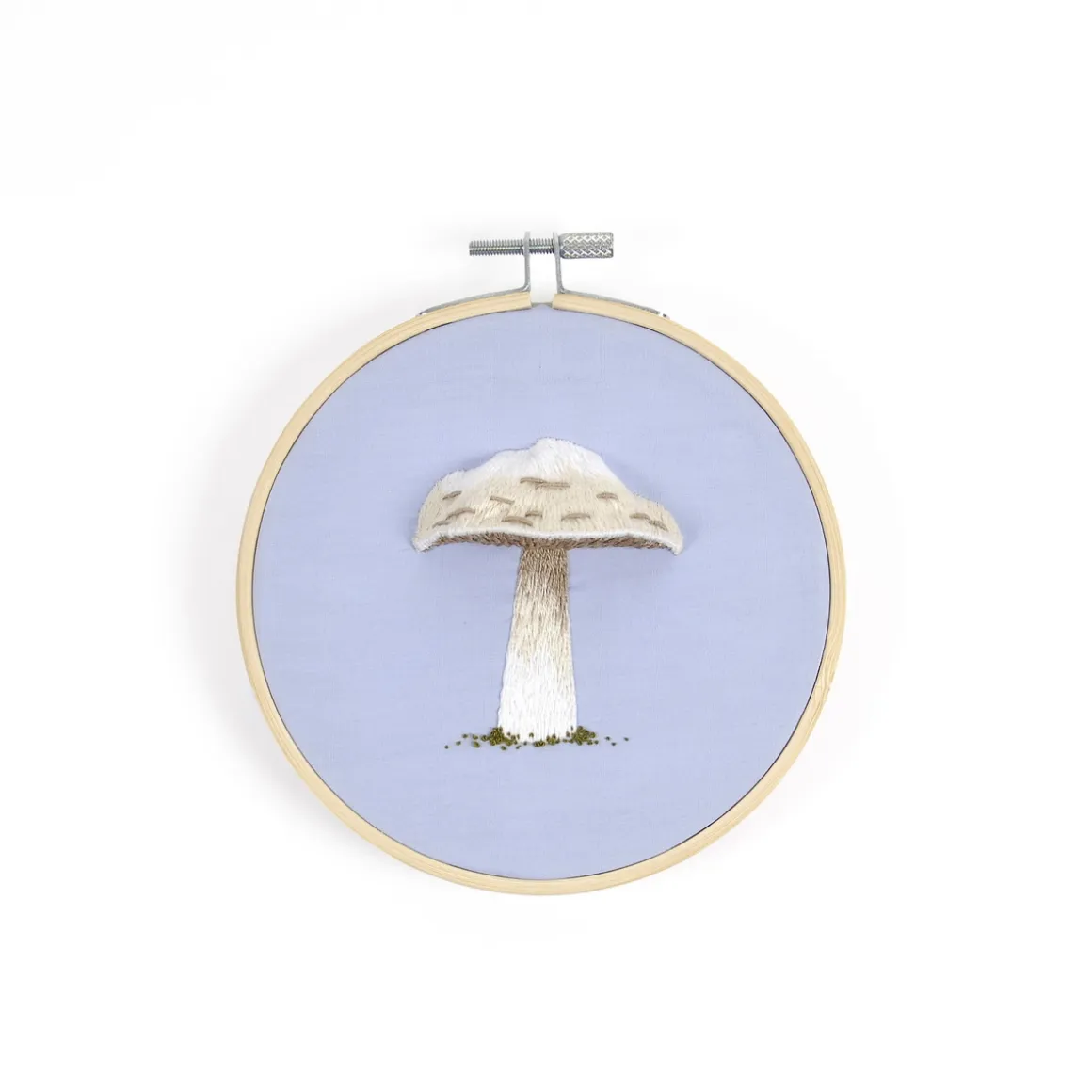DMC Broderikit Prince Mushroom – alt til at brodere en svamp med 3D-effekt, Ø12,5 cm