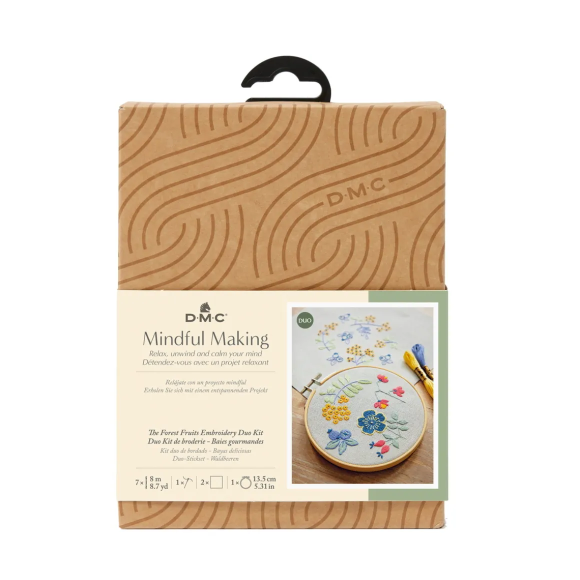 DMC Mindful making kit – broder skovbær og blomster