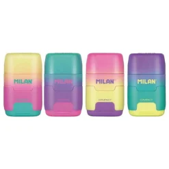 Dobbeltblyantspidser Milan Compact m. viskelæder – pris pr. stk., sælges assorteret