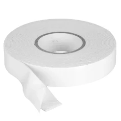 Dobbeltklæb. tape hvid 18mm 2m