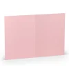 Dobbeltkort A6 5p lys rosa