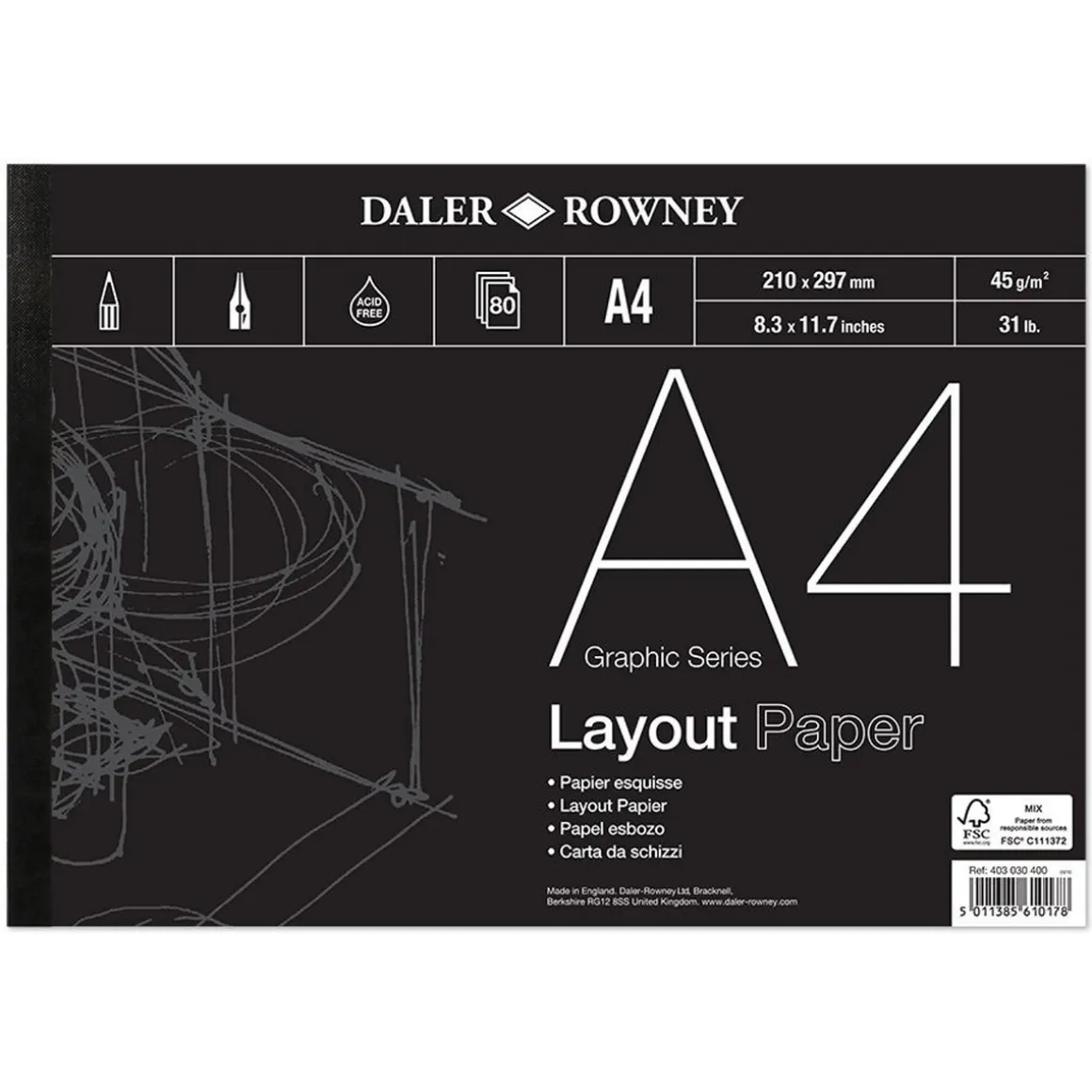 DR Layoutblok 45 g A4