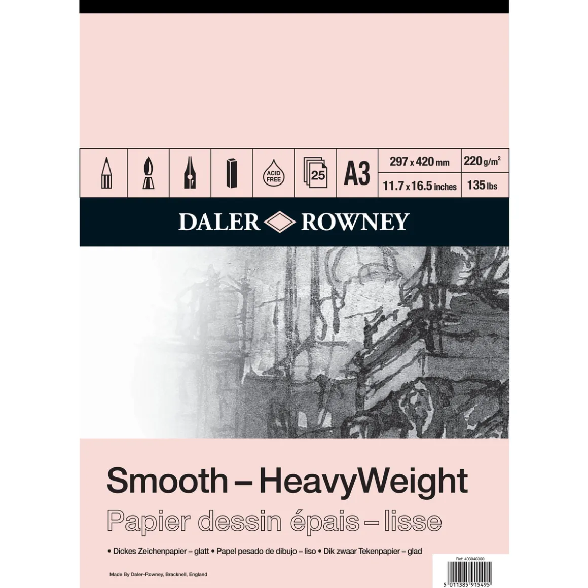 DR Tegneblok Heavy Weight A3