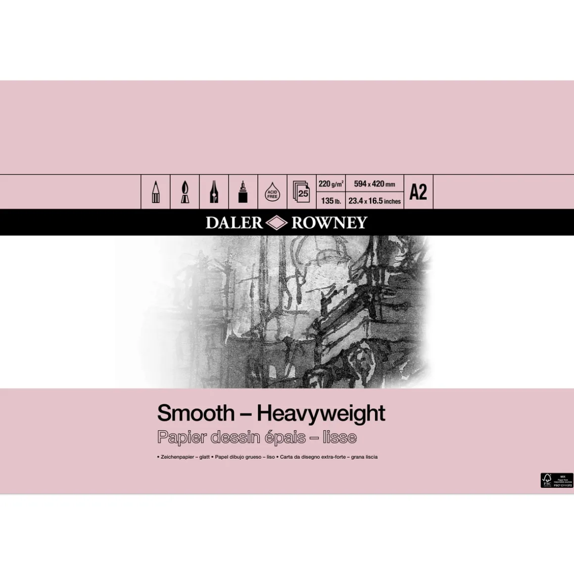 DR Tegneblok Heavy Weight A2
