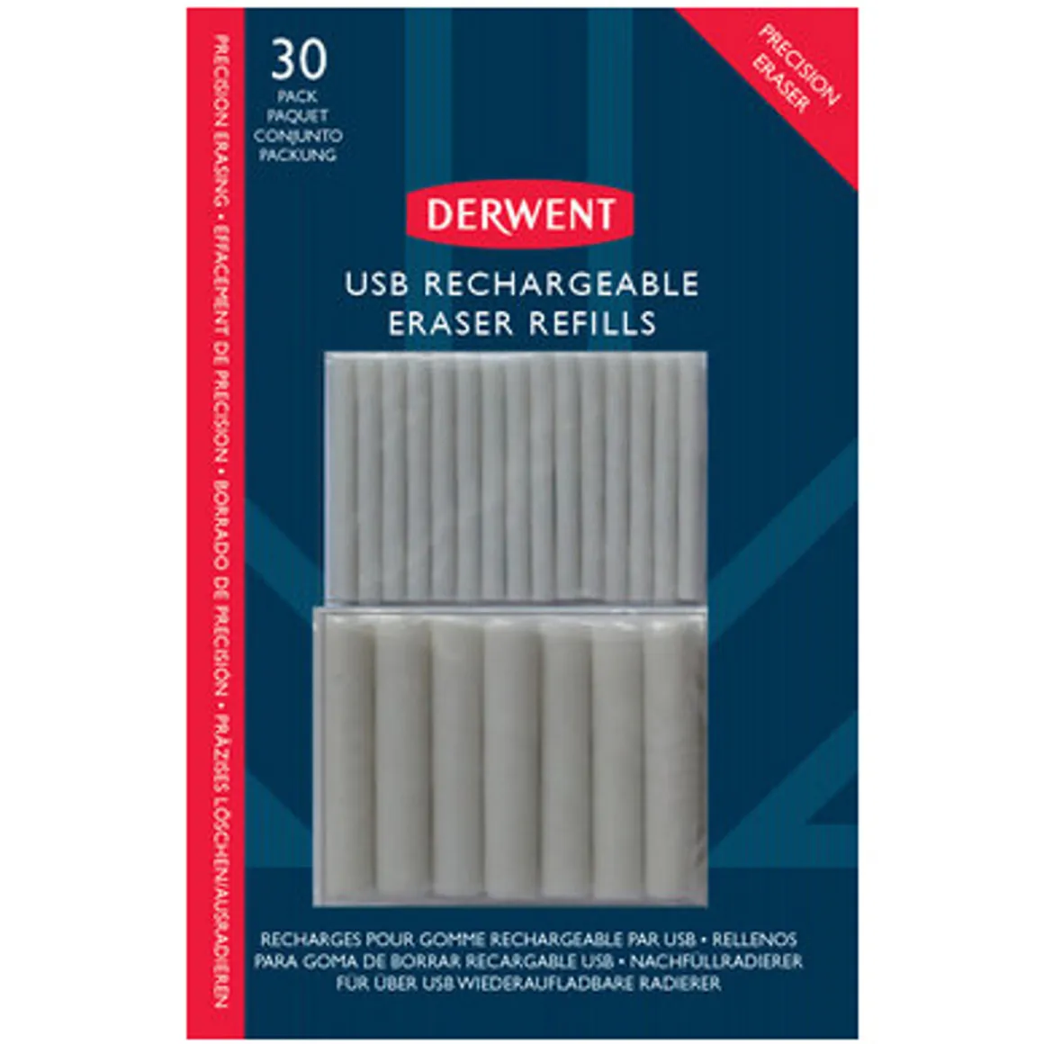 DW USB-viskelæder refill 30