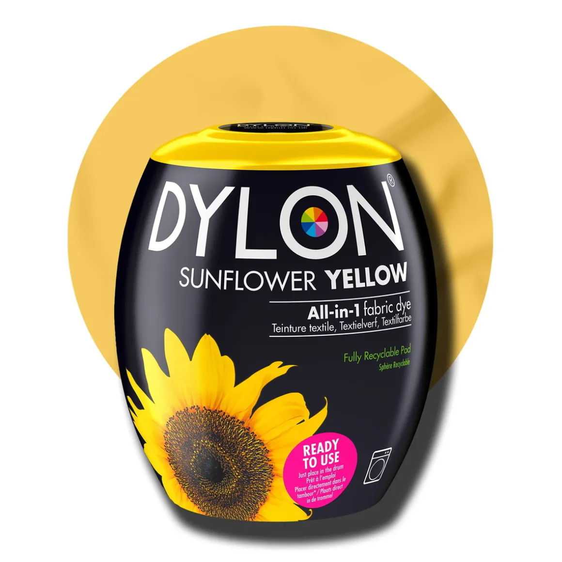 Dylon Pod All-in-1 tekstilfarve – Sun yellow