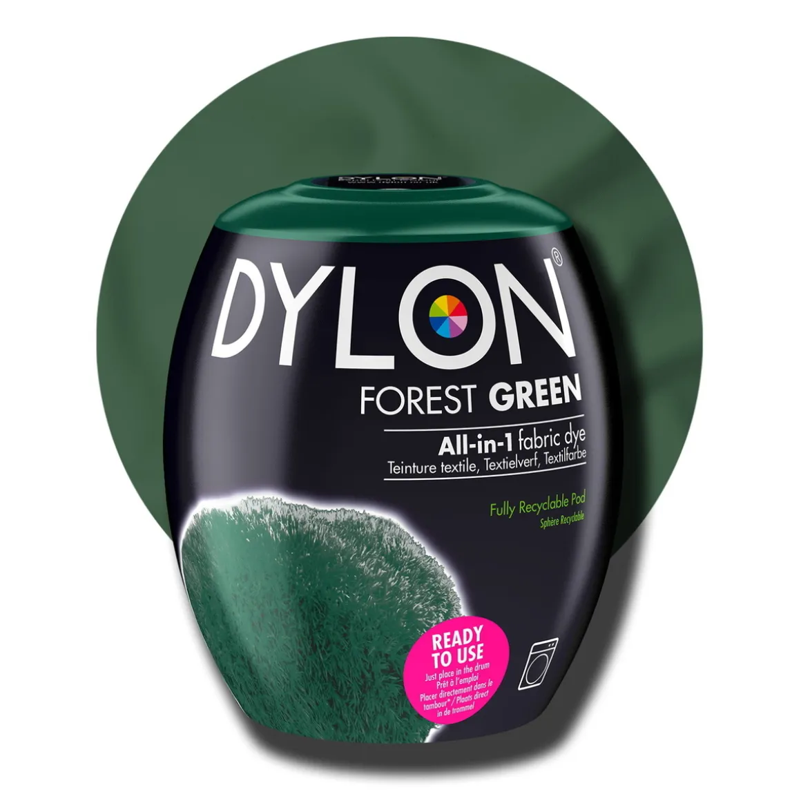 Dylon Pod All-in-1 tekstilfarve – Forest green
