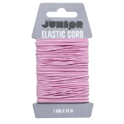 Elastiktråd 1 mm/10 m Rosa