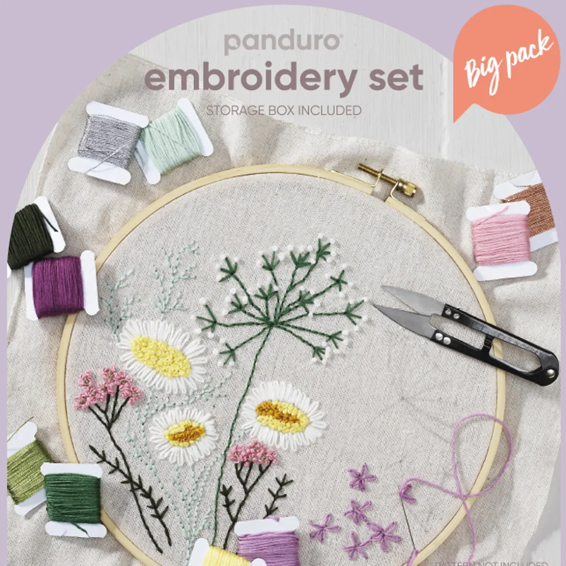Embroidery set – et megakit med alt, der skal bruges til broderi og en praktisk opbevaringsæske