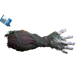 En 35 cm lang afhugget arm, som bevæger sig og desuden siger ubehagelige lyde!