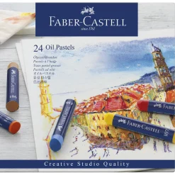 Faber-Castell Oil Pastels, sæt med 24 oliepastelkridt