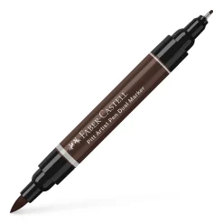 Faber-Castell PITT Artist Pen Dual Marker – Dark sepia 175