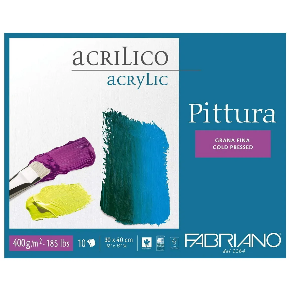 Fabriano Akrylblok 400g 30x40