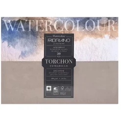 Fabriano Watercolour akvarelblok GT 30×45 cm, 20 ark, 300 g/m²
