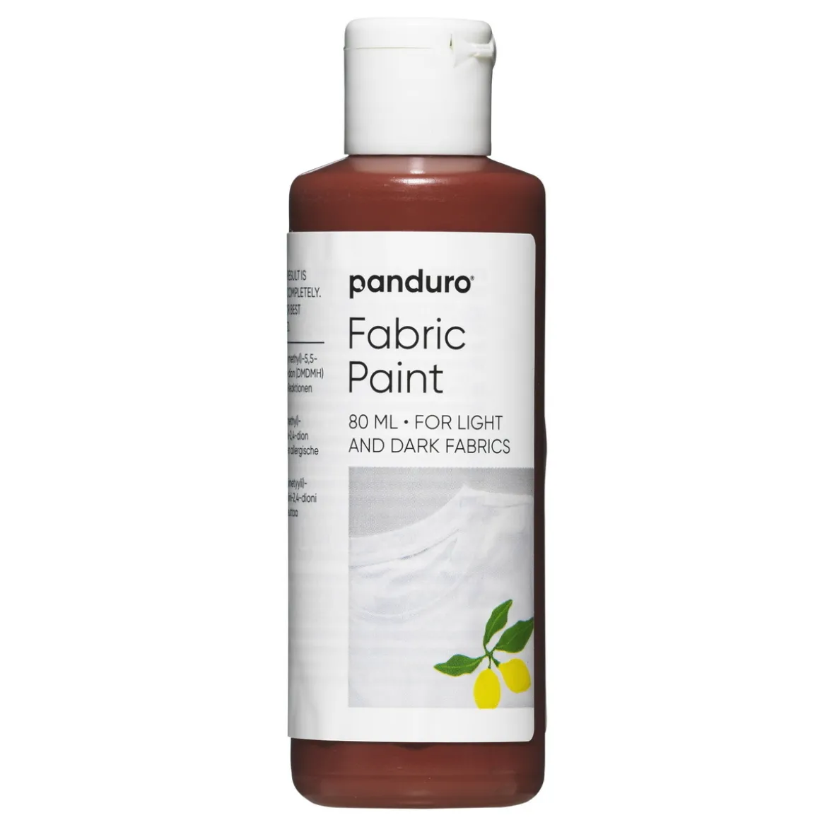 Fabric paint 80 ml – brun tekstilfarve til både lyst og mørkt stof