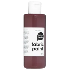 Fabric Paint 85 ml – brun tekstilfarve til lyst stof