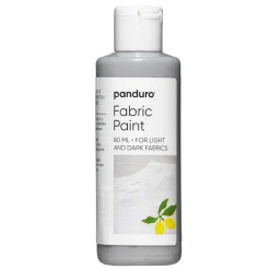 Fabric paint 80 ml – grå tekstilfarve til både lyst og mørkt stof