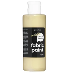 Fabric Paint 85 ml – guldmetallic, dækkende tekstilfarve til mørkt stof