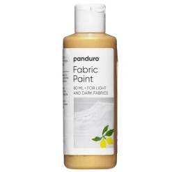 Fabric paint 80 ml – gylden tekstilfarve til både lyst og mørkt stof