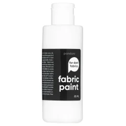 Fabric Paint 85 ml – hvid, dækkende tekstilfarve til mørkt stof