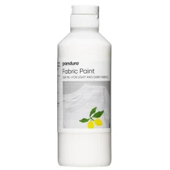 Fabric paint 250 ml – hvid tekstilfarve til både lyst og mørkt stof