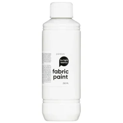 Fabric Paint 250 ml – hvid tekstilfarve til lyst stof