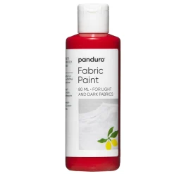Fabric paint 80 ml – rød tekstilfarve til både lyst og mørkt stof