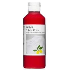 Fabric paint 250 ml – rød tekstilfarve til både lyst og mørkt stof