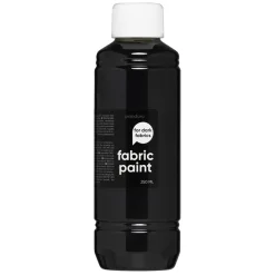 Fabric Paint 250 ml – sort, dækkende tekstilfarve til mørkt stof