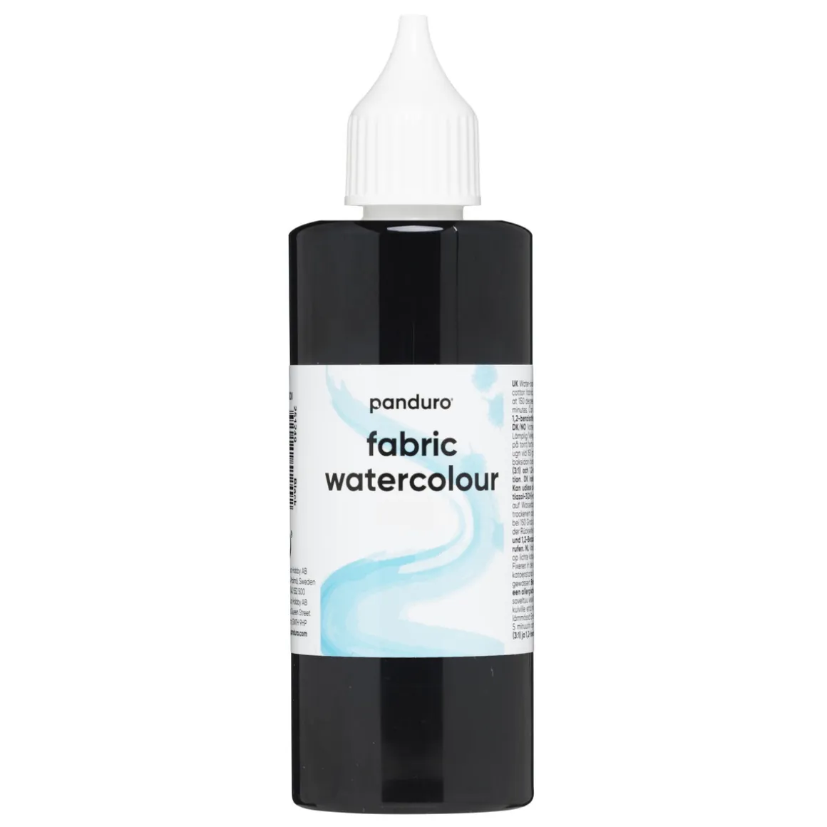 Fabric Watercolour 85 ml – sort tekstilfarve akvarel