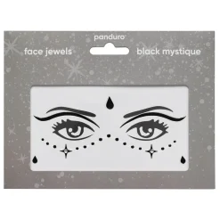 Face Jewels Black Mystique - stickers & ansigtssmykke til udklædning og karneval