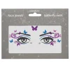 Face Jewels Butterfly Swirl - stickers & ansigtssmykke til udklædning og karneval