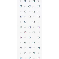 Face Jewels Crystal Dots – 60 store og små krystallignende ansigtssmykker